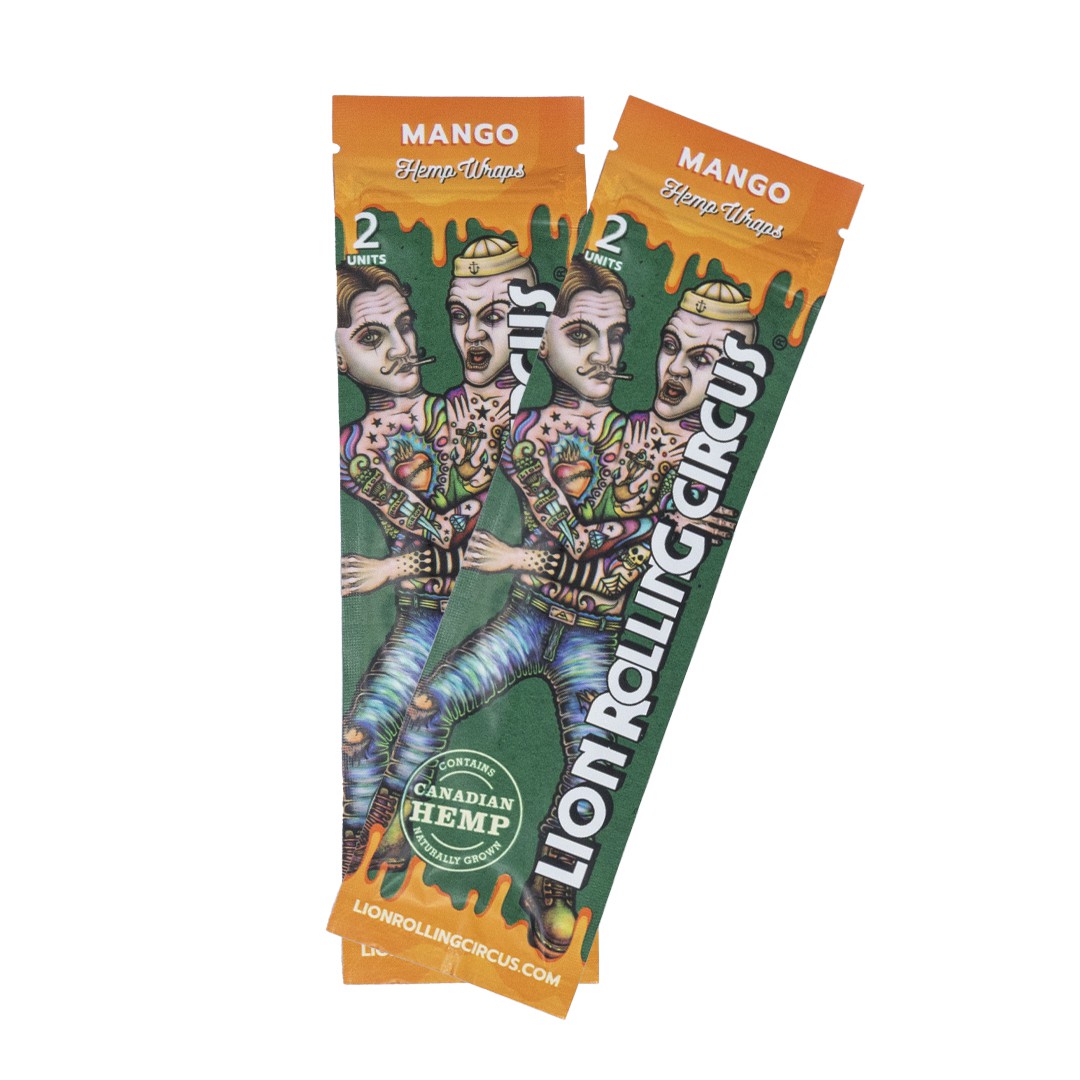 Blunt Hemp Wraps MANGO Lion Rolling Circus